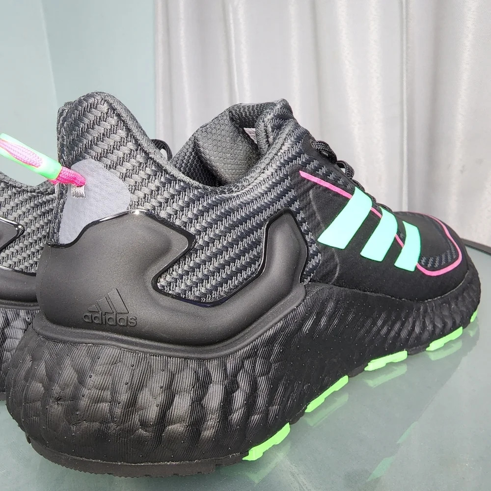 Adidas Climawarm LTD Unisex Running Neon Black Sz 9 - Picture 3 of 10